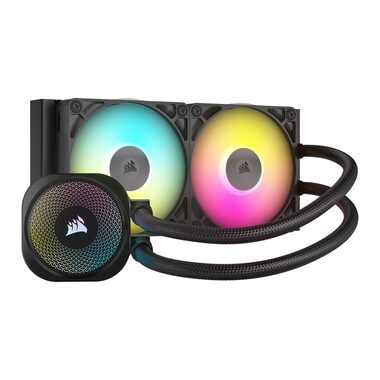 Corsair AIO iCUE LINK Titan RX RGB 240 schwarz / 2x 120mm / 36dB / 300-2100 U/min / 73,5CFM / Intel + AMD