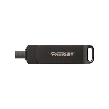 Patriot RAGE R550 128 GB schwarz / Flash-Laufwerk / USB 3.2 / USB-A / USB-C / Übertragungsgeschwindigkeit bis zu 100 MB