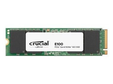 CRUCIAL E100 480 GB / M.2 SSD 2280 / PCIe 4.0 / R: 4700 MB/s / W: 2500 MB/s / 3 Jahre