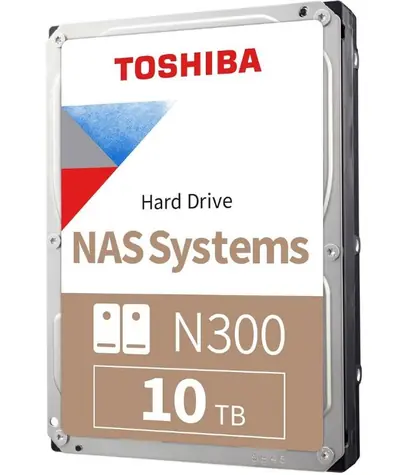 Toshiba N300 NAS 10TB Bulk / HDD / 3,5" / SATA III / 7.200 U/min / 512 MB Cache / Intern
