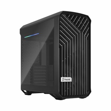 Ausgepackt - Fractal Design Torrent Compact Black TG Dark Tint schwarz / E-ATX / 1x USB 3.1 Typ C + 2x USB 3.0 / ohne Netzteil / unverpackt