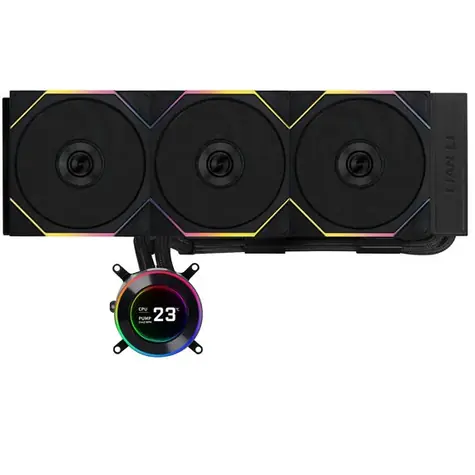 Lian Li HYDROSHIFT II LCD-C 360TL schwarz / 3x 120 mm / ARGB-Hintergrundbeleuchtung / 2400 U/min / 31 dB / AiO / AMD + Intel