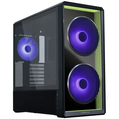 Lian Li LANCOOL 217 INF schwarz / ATX / 2x USB 3.0 + 1x USB C / ohne Netzteil / transparente Seitenwand