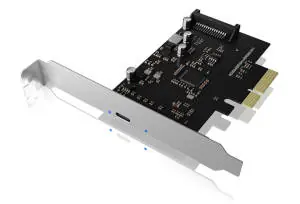 Ausgepackt - Icy Box IB-PCI1901-C32 schwarz-silber / PCIe x4 Erweiterungskarte / USB-C / ausgepackt