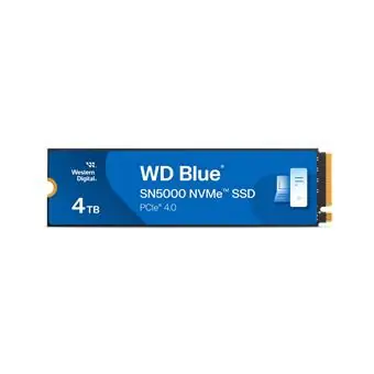 Ausgepackt - WD Blue SN5000 4 TB / SSD / M.2 2280 / PCIe Gen4 / Lesen: 5500 MB/s / Schreiben: 5000 MB/s / ausgepackt