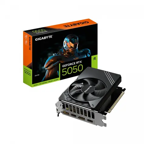 GIGABYTE GeForce RTX 5050 D6 8GB / 2572MHz / 8GB GDDR6 / 128-Bit / 2x HDMI + 2x DP / 550W (8)