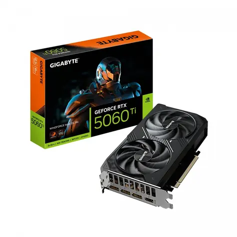 GIGABYTE GeForce RTX 5060 Ti WINDFORCE MAX OC 8GB / 2587MHz / 8GB GDDR7 / 128-Bit / 1x HDMI + 3x DP / 650W (8)