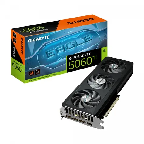 GIGABYTE GeForce RTX 5060 Ti EAGLE MAX OC 8GB / 2617MHz / 8GB GDDR7 / 128-Bit / 1x HDMI + 3x DP / 650W (8)