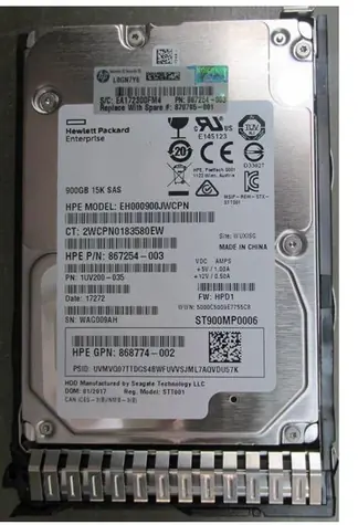 HPE 900GB (870795-001) / HDD / 2.5" SAS 12G / 15000 rpm / SFF