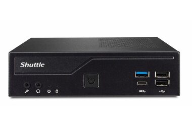 Shuttle XPC slim Barebone DH610 schwarz / Ohne CPU (LGA1700/Alder Lake-S) / 2xDDR4 / 1xSATA / 1x M.2 / 2xLAN / Ohne Betriebssystem