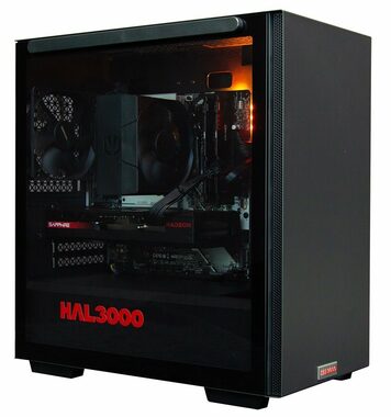 HAL3000 Online Gamer (R5 7600/RX 7600) schwarz / AMD RYZEN 5 7600 / 32 GB / 1 TB SSD/ WLAN / RX 7600 GAMING 8 GB / W11H