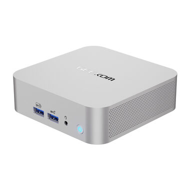 GEEKOM A8 silber / AMD RYZEN 7 8745HS / 32GB / 1TB SSD / AMD Radeon 780M / WLAN / BT / LAN / W11P