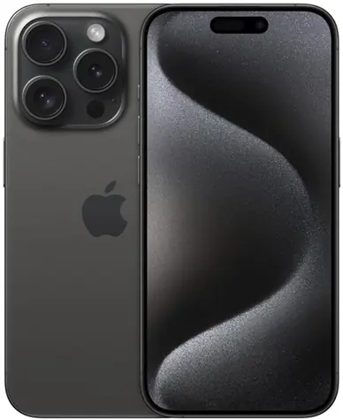 Generalüberholtes Apple iPhone 15 Pro 128 GB Titan Schwarz eSIM-only Qualität C / bazaar