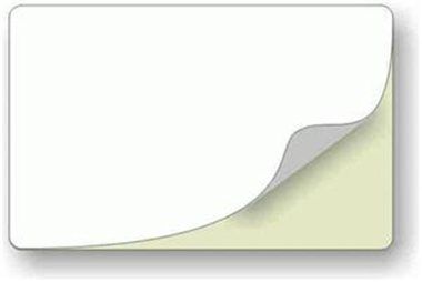 ZEBRA Weiße selbstklebende Plastikkarten / 500 Stk