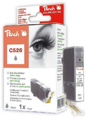 Peach -kompatible Patrone Canon CLI-526GY, Grau, 10 ml