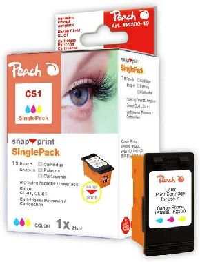 Peach CL-51 / CL-41 / CL-38 / alternative Patrone ohne Druckkopf / 21 ml / Farbe