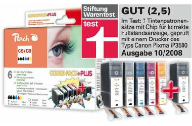Peach PGI-5 / CLI-8 Alternativkartusche / 2x26, 4x14 ml Combi-Pack PLUS
