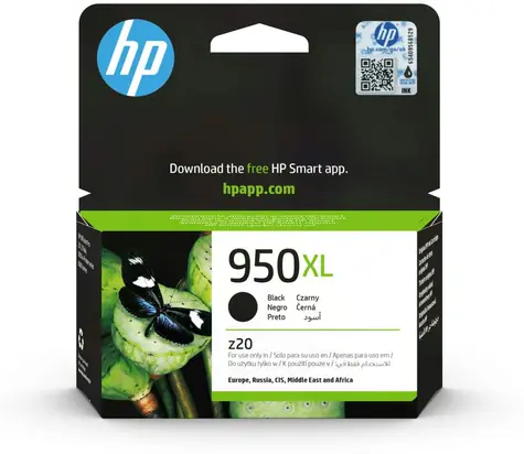 HP CN045AE Originalpatrone 950XL / HP OfficeJet Pro 8600 / 53 ml / Schwarz