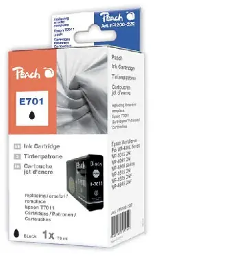 Peach Alternativpatrone / Epson WorkForce Pro / 70 ml / Schwarz