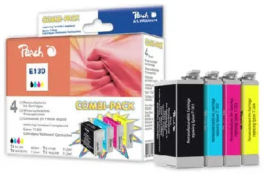 Peach T1301-T1304 alternative Patrone mit Chip / Epson Stylus Office BX525WD / 1x25 + 3x10ml / Multipack