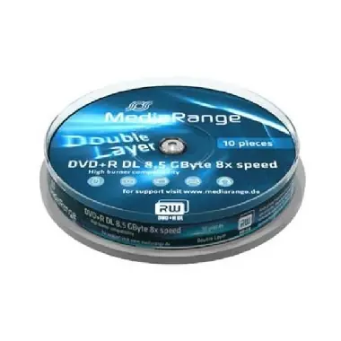 10 Stück DVD+ R 8,5GB MediaRange 8x / DoubleLayer / Spindel