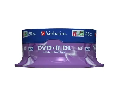 Verbatim DVD+ R DL Matt Silver 25 Stück / 8,5 GB / 8x