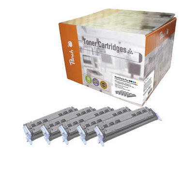 Peach Remanufactured Q6001-4 Alternativtoner / HP CLJ 1600, 2600 / 2x2.500/3x2000 Seiten / MultiPack PLUS