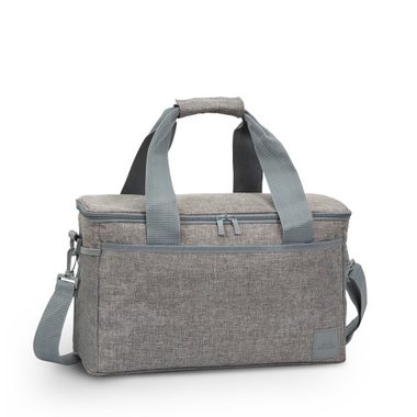 Riva Case 5726 Kühltasche 23 L grau / Kühltasche / 3 Außentaschen / Schultergurt / wasserdichtes Innenfutter 