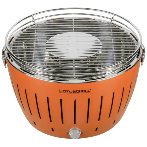 LotusGrill G34 U orange / Holzkohlegrill / 35 x 35 x 23,5 cm