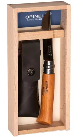 Opinel 815 VR N°08 Carbon 8,5 cm / Taschenmesser in Geschenkbox mit Etui