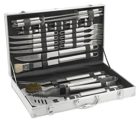 Cattara Grillbesteck-Set, 30-teilig, Aluminiumkoffer / im Angebot