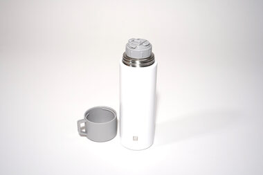 Zwilling Thermokanne Becher 1l weiß / Thermosflasche mit Becher