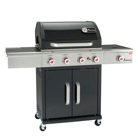 Landmann 12962 Gasgrill Triton PTS 4.1 schwarz / 15 kW / Rost 65 x 44 cm