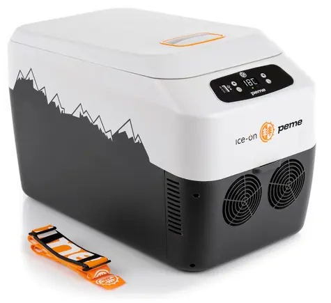 Peme GO 30 Adventure Orange / Autokühlbox / 30 Liter / mit Tragegurt / 12 V 48-55 W / 12|24|220-240 V