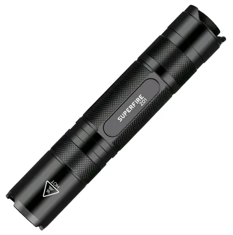 Superfire Z01 Ultraviolette Taschenlampe schwarz / 365NM / USB