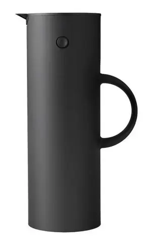 Stelton EM 77 mattschwarz / Vakuumkessel (Thermoskanne) / 1 l 