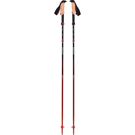 Black Diamond Pursuit FLZ M/L schwarz rot / Trekkingstöcke / 125 - 140 cm