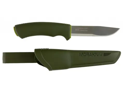 Morakniv Bushcraft Forester grün / Bushcraftmesser / Edelstahl / Klinge 10,9 cm / Kunststoffgehäuse