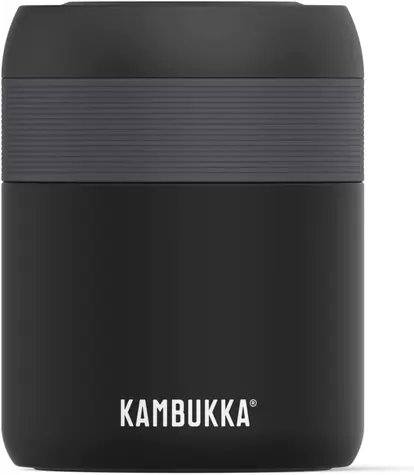 Kambukka Thermoskanne zum Mittagessen 600 ml Bora Mattschwarz 