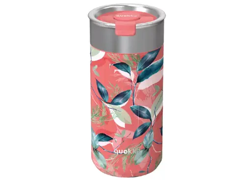 Quokka Boost Kaffeebecher 400 ml Exotic Pink / Thermobecher mit Sieb / Edelstahl 