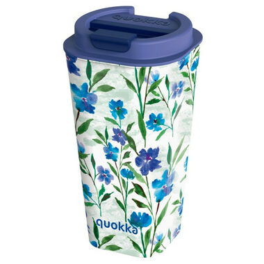 Quokka Vaso Cafe Doble Pared 450 ml Ditsy Bloom / Thermoskanne / doppelter Kunststoffmantel