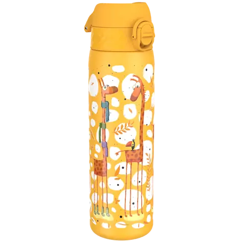 ion8 Auslaufsichere Kinder-Edelstahlflasche Giraffen 600 ml