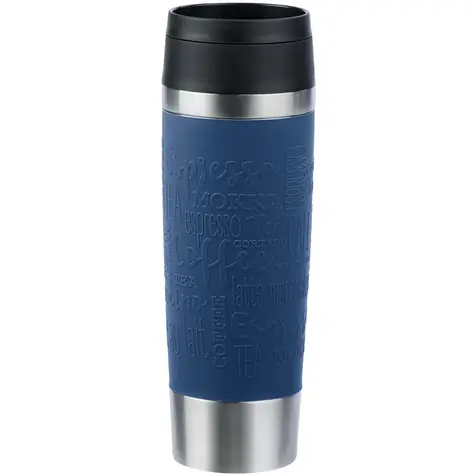 Emsa Travel Mug Classic Grande 0,5l blau / Thermobecher / Edelstahl