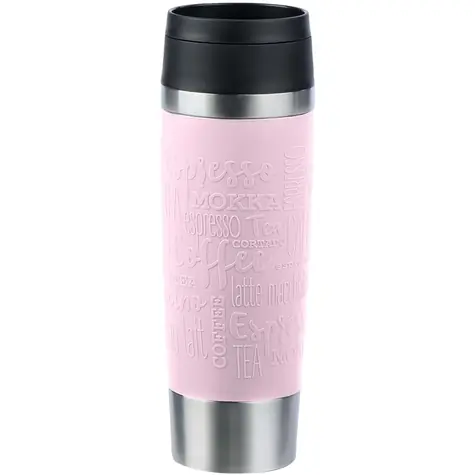 Emsa Travel Mug Classic Grande 0,5l rosa / Thermobecher / Edelstahl