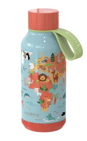 Quokka Kinder-Thermosflasche SOLID Maps 330 ml