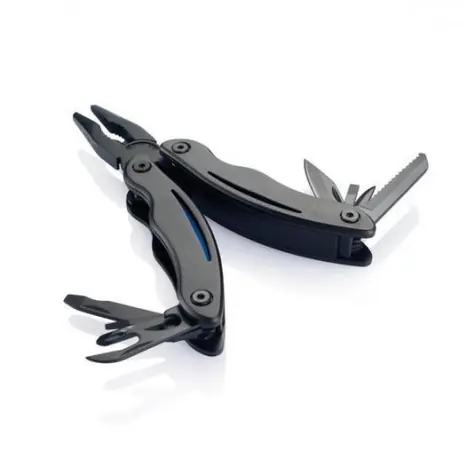XD Design Grip schwarz-blau / Multifunktionszange / 13 Werkzeuge / 360 g