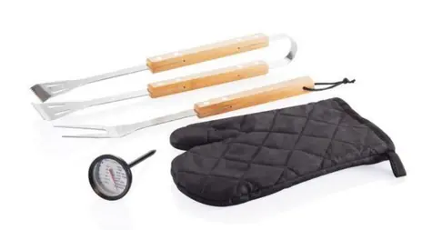 XD Design Loooqs Grillset zum Zubereiten von Fleisch / Edelstahl 