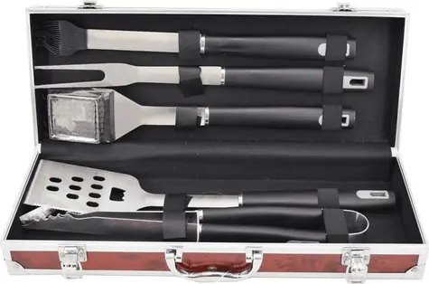 MASTER GRILL MG114 / Set Grillzubehör / 5 Stück / Koffer