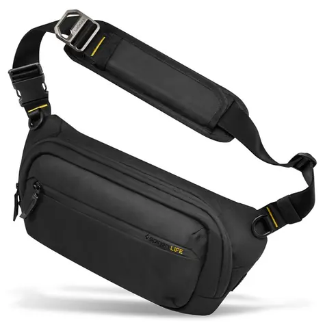 Spigen Klasden Sling Bag schwarz / Hüfttasche