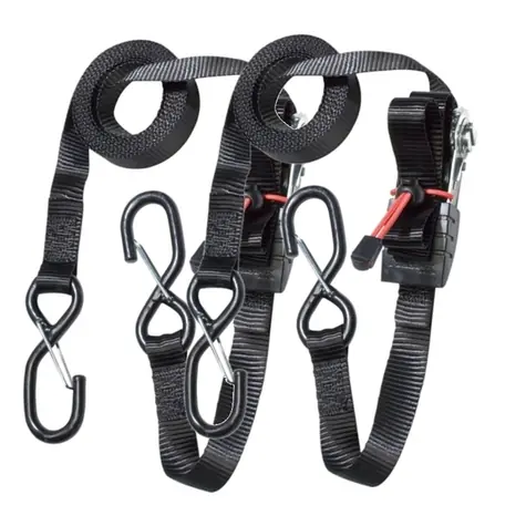 Master Lock 3066EURDAT Set mit 2 Befestigungsgurten mit Ratsche und Haken - 425 cm